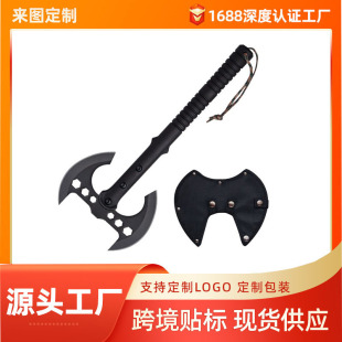 Outdoor Axe Multifunctional Camping Tactical Axe Mountain Cutting Wood Cutting Wood Fire Fighting Axe Knife Car Camping Axe