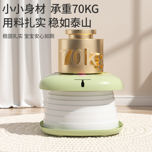 Children's folding toilet portable portable child urinal urinal car travel male and female baby toilet