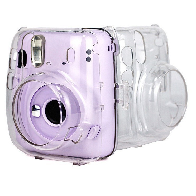 Polaroid instax mini11 transparent storage case, durable, scratch-resistant, drop-proof PC crystal case protective cover without strap