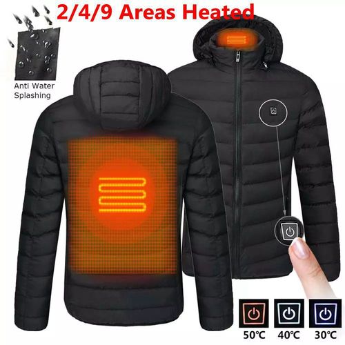 Specially designed heated cotton jacket with smart temperature control, featuring electric heating for warmth—ideal for cold-weather wear.