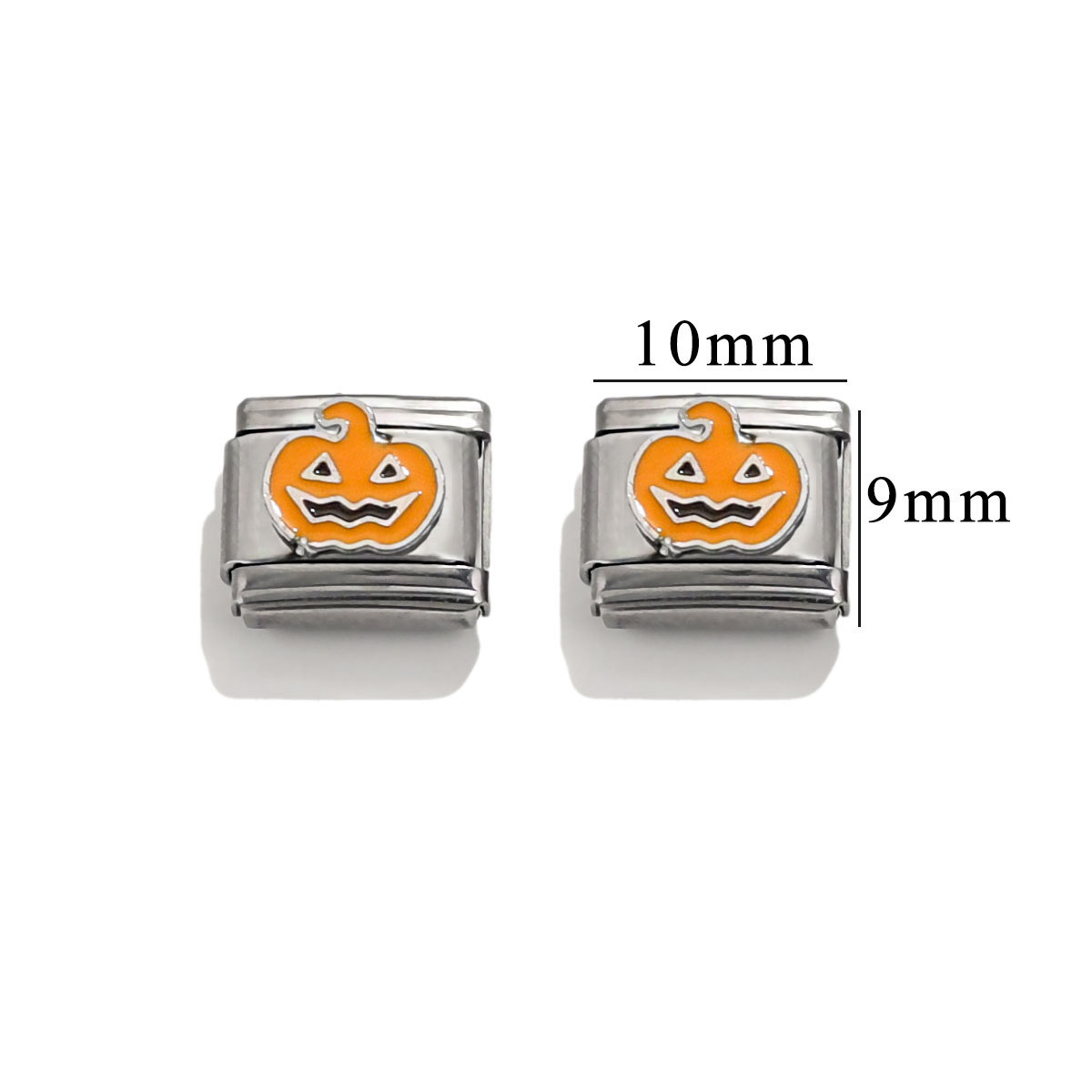 Titanio acero amor estampado patrón de goteo de aceite DIY pulsera de módulo italiano pulsera de encanto italiano