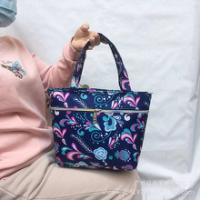 手提包休闲妈咪包韩版花布包中老年买菜零钱手机包包手拎包收纳