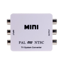 PAL转NTSC视频制式转换器 P/N互转 NTSC转PAL转换器AV转RAC线