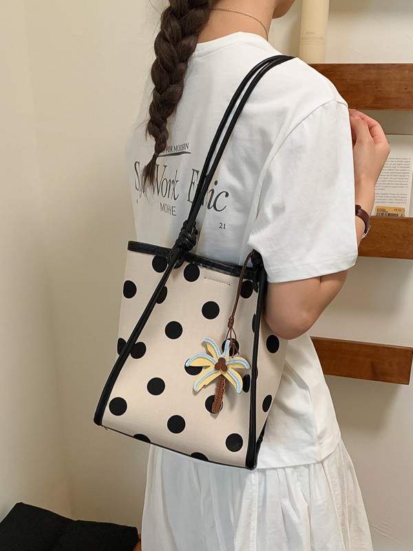 Bolsa de punto de onda de gran capacidad para mujeres 2026 verano nuevo ocio simple hombro brazo bolso de viaje al trabajo bolsa de mano