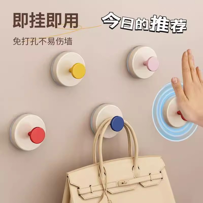 Suction Cup Hook, Powerful Vacuum, No Punching, Traceless Removable Sticky Hook, Home Kitchen, Bathroom, Toilet Wall Hanging