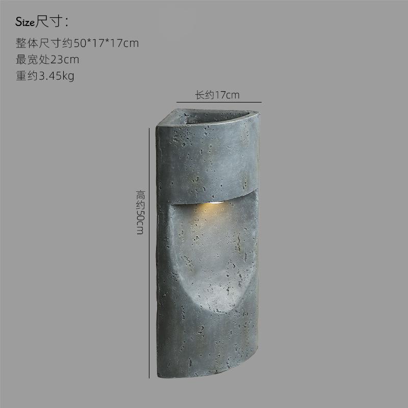 1/4 원형 기둥 꽃꽂이 50cm
