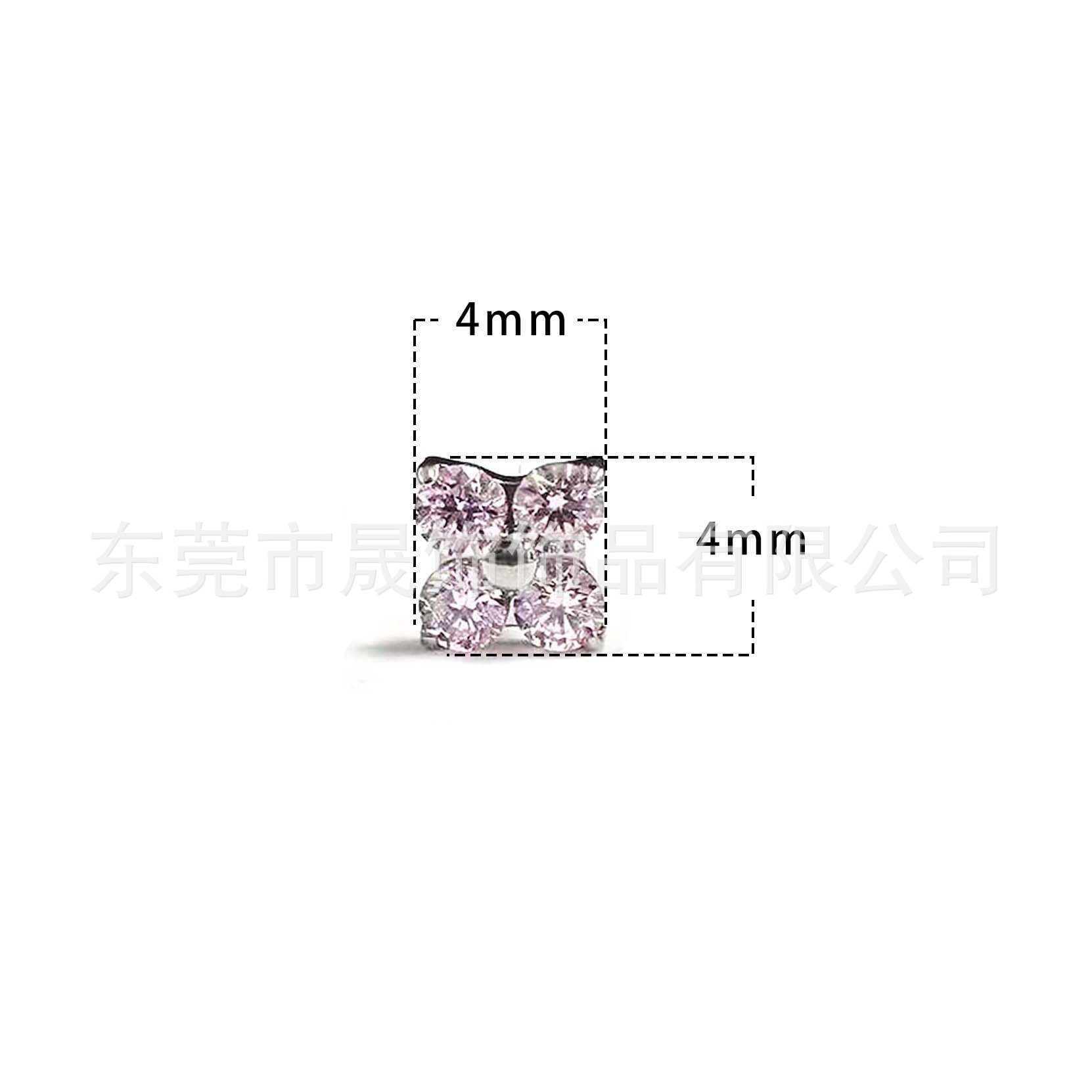 F136 Titanium 小 Flower 四叶草 Ear Stud Helix Cartilage Stud Ear Stud G23 Implant Grade Titanium Piercing Jewelry Ear 蜗钉 Ear 饰