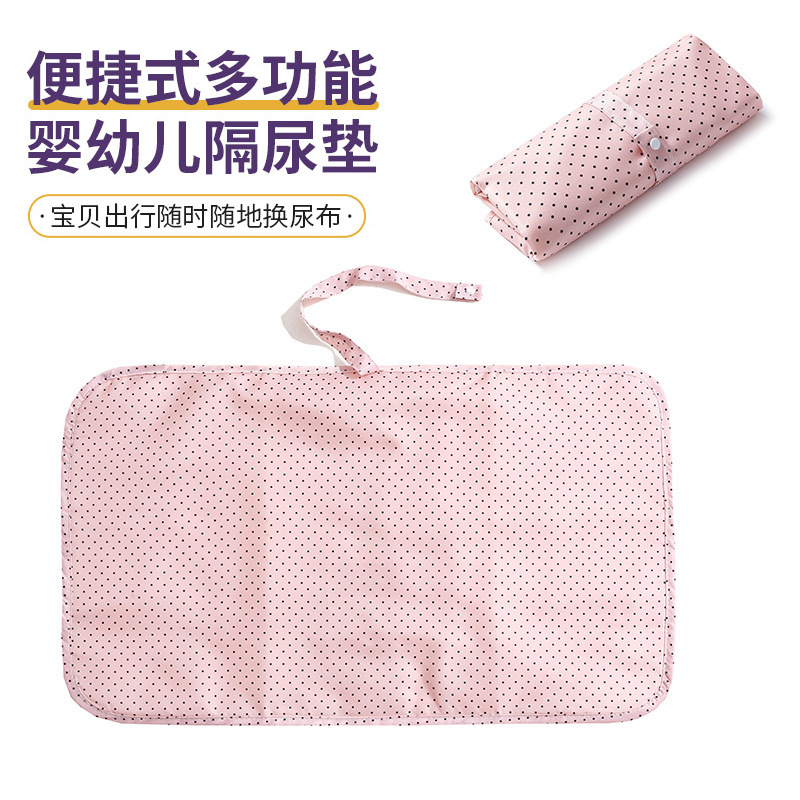 국경 방수 나일론 휴대용 아기 기저귀 변경 패드 기저귀 가방 다기능 아기 기저귀 변경 테이블 엄마와 아이