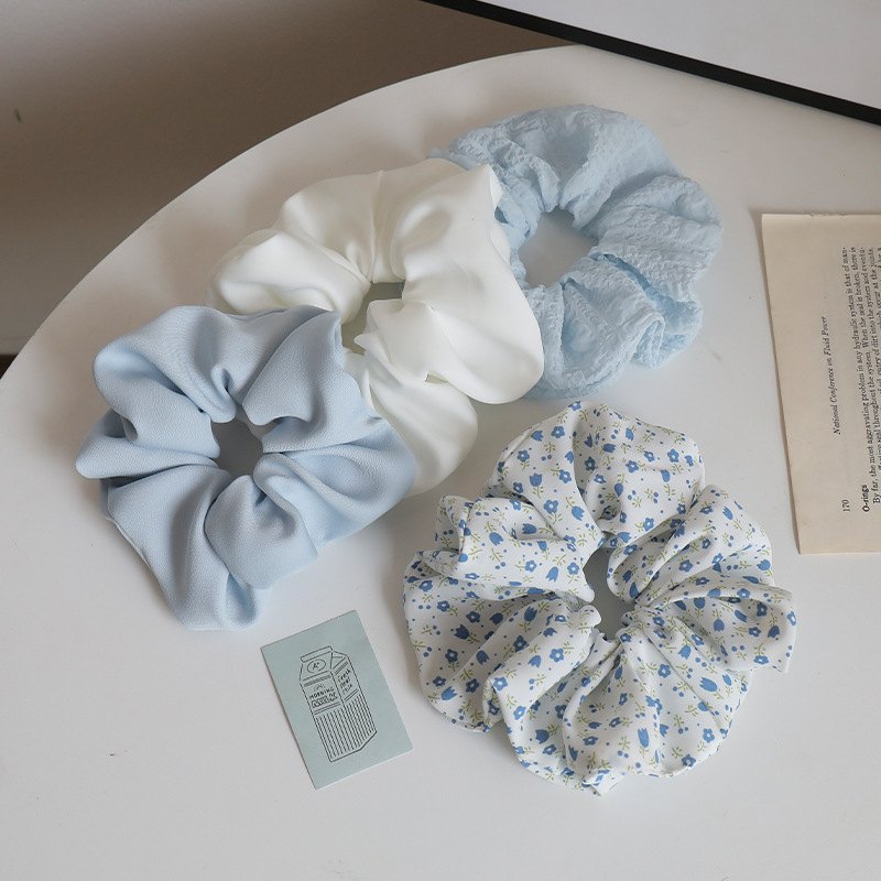 4 피스 세트-플로럴 블루