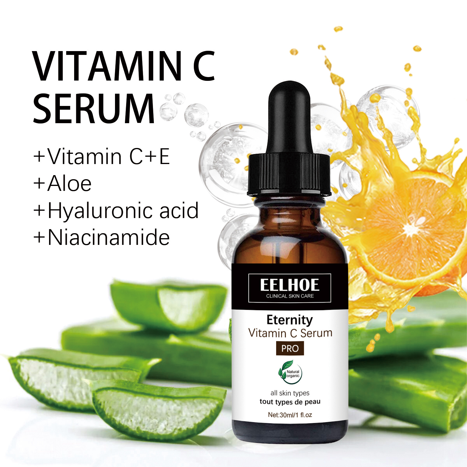 EELHOE Vitamin C Sérum Multi effect Repair Firming Skin aging Esencia proti vráskam_voghion.com