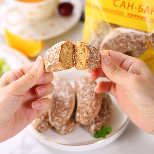 Wholesale Russian imported bald biscuits casual snacks office fiber dry coarse grains internet celebrity meal replacement crackers