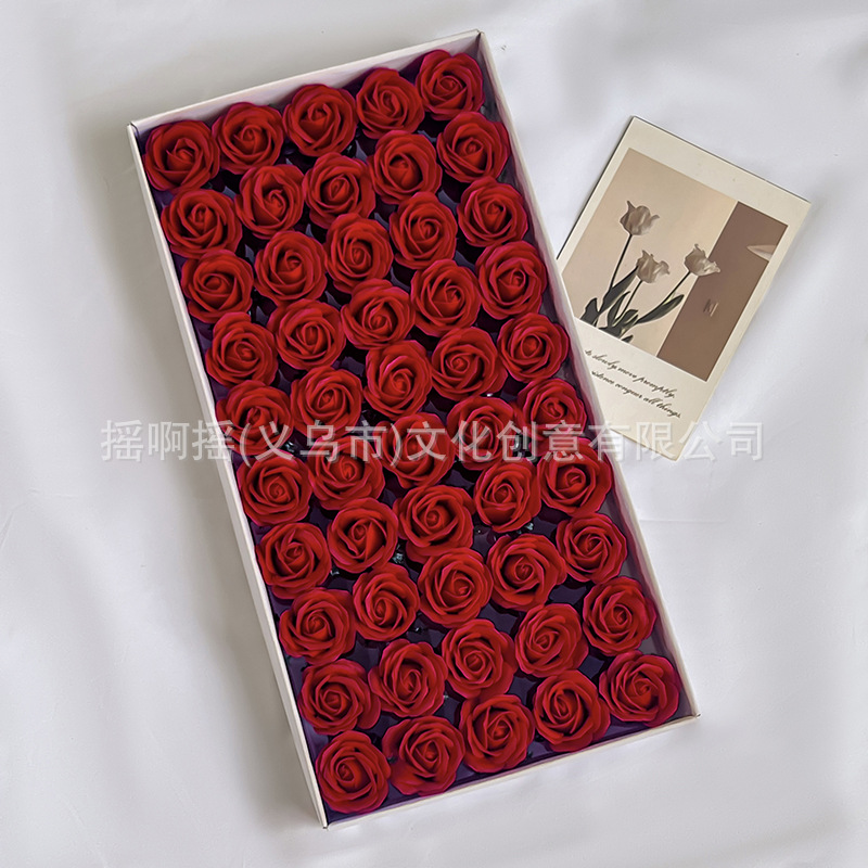 Venta directa de fábrica mini pulgares cabeza de flor diy productos semiacabados flor de jabón cabeza de rosa regalo de flor de jabón al por mayor