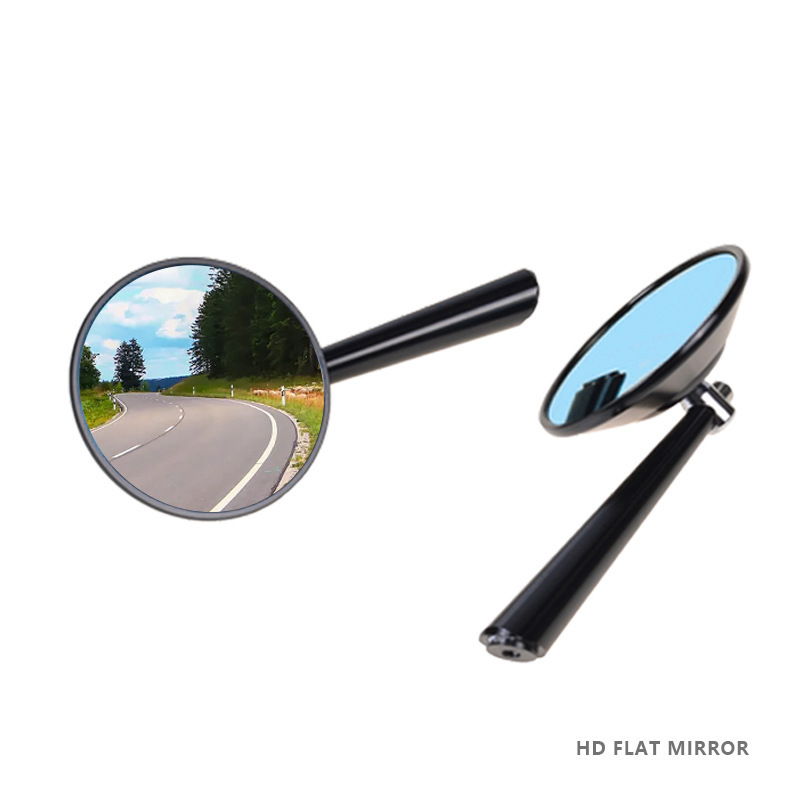 Espejo retrovisor modificado de motocicleta SUPAGP Espejo redondo retro universal Aleación de aluminio fuerte MSX espejo retrovisor de coche deportivo