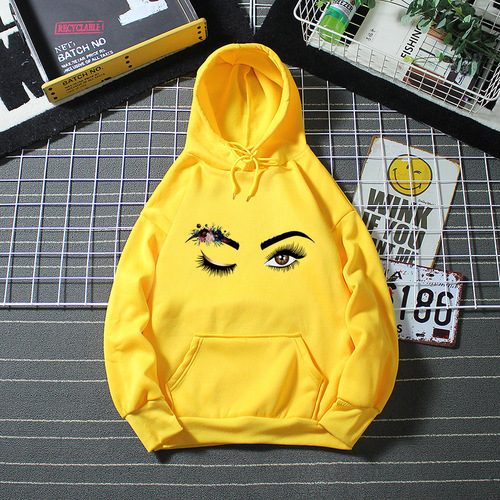 Women's Cross-border Plus Size Hooded Sweatshirt, New Autumn/Winter Korean Style Loose Fit Casual Top with Fleece and Personalized Print Jacket, Trendy