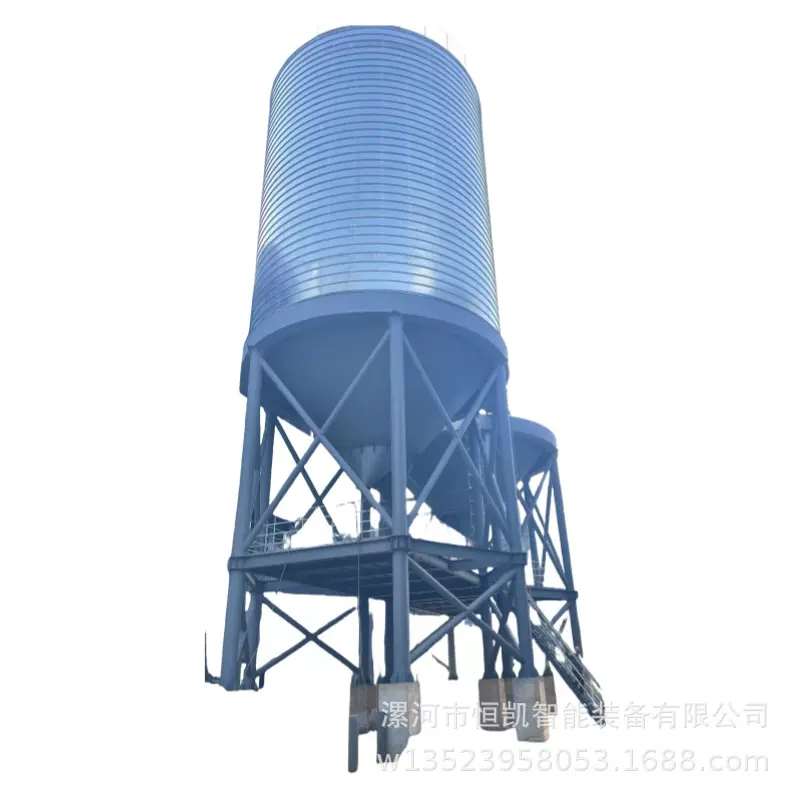 大型螺旋式钢板仓 化工原料化肥等散装物用热镀锌仓储设备