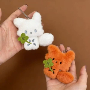 Милая подвеска, плюшевая кукла, брелок, рюкзак, украшение на сумку, лиса, енот