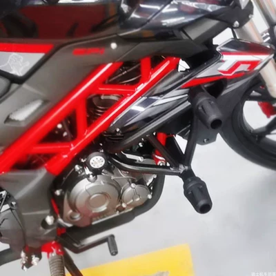 Suitable for Benelli Tnt150I Motorcycle bumper - red-baolong-150-black-bars-2-pairs-of-vinyl-sleeves-original-thickening
