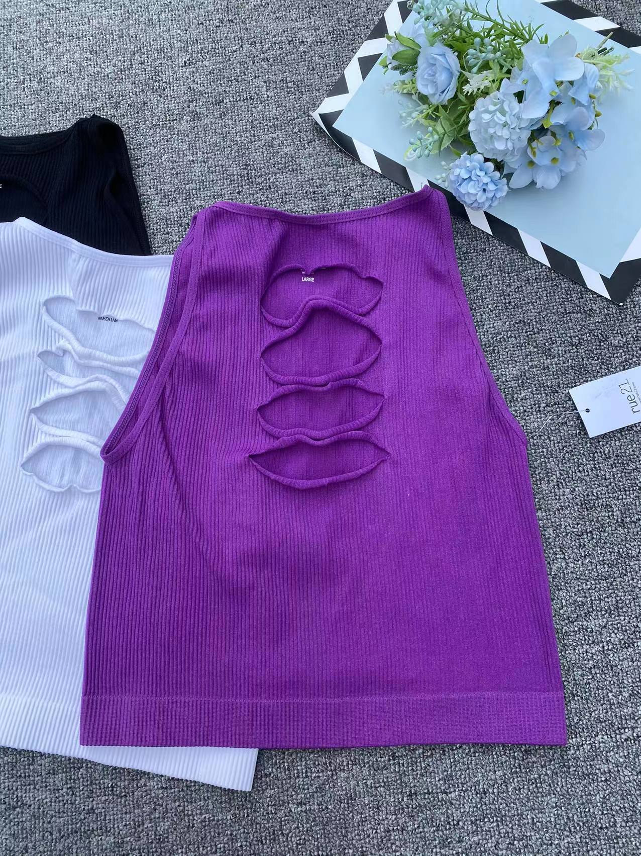 Exportación nuevo chaleco sin costuras de gran tamaño elástico cómodo ropa exterior superior al por mayor