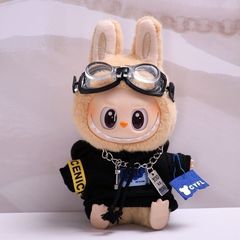 仅衣服】一二代挂件拉布布衣服飞行员套装外套搪胶LABUBU娃衣配件