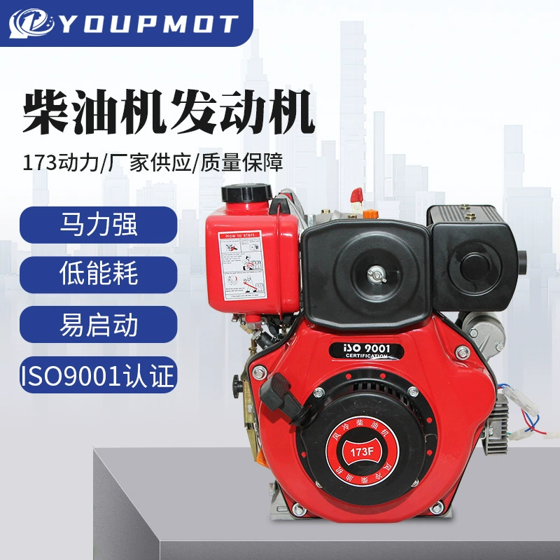 Дизельный двигатель с вертикальным расположением цилиндров, одноцилиндровый, с электростартером, воздушным охлаждением, четырехтактный, по цене производителя.