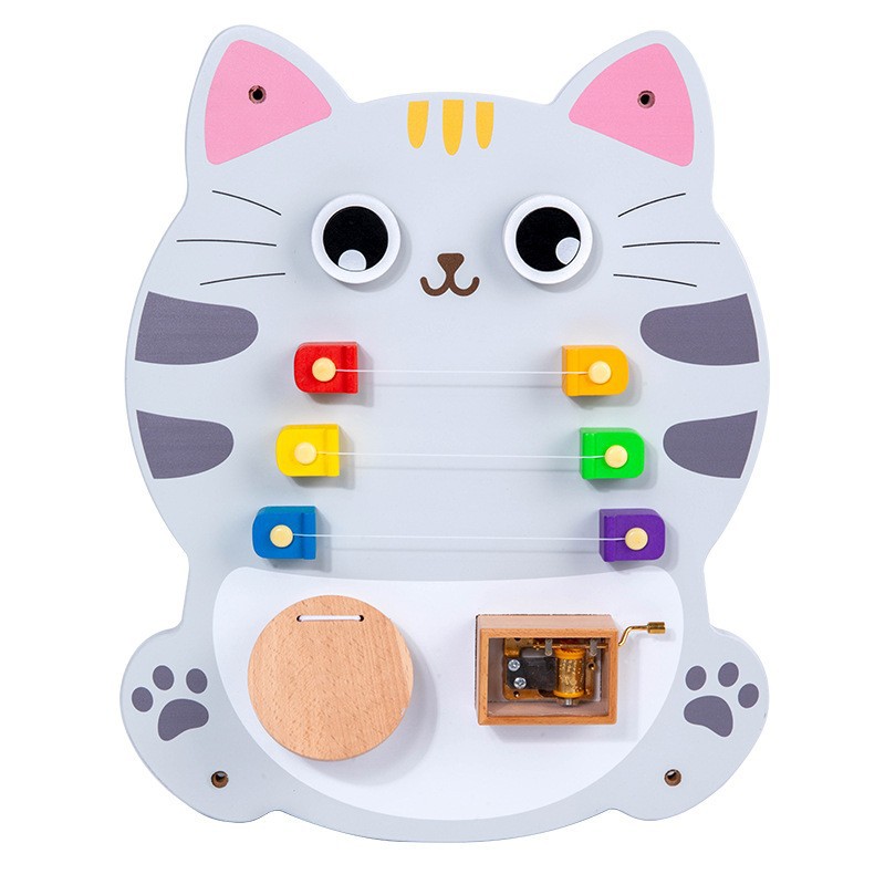 Diversión educación temprana rompecabezas jardín de infantes juegos de pared pasillo decoración de pared niños juguetes de pared de madera al por mayor