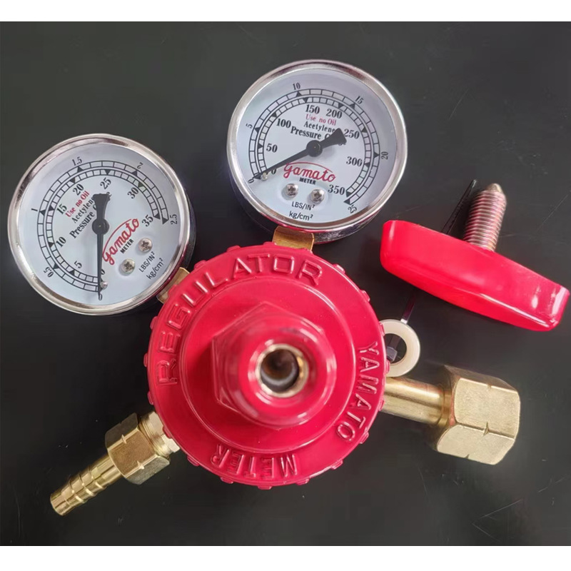 日式减压器  YAMATO氧气减压器乙炔减压器LGP丙烷减压阀 G5/8螺纹