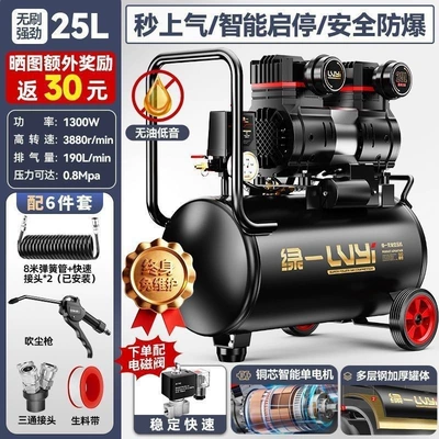 Hava kompressorları, pump, oil-free woodworking low-noise - our-9l-compares-favorably-with-competitors-falsely-labeled-12land-so-on-solenoid-valve-25lintelligent-startstopflagship-version