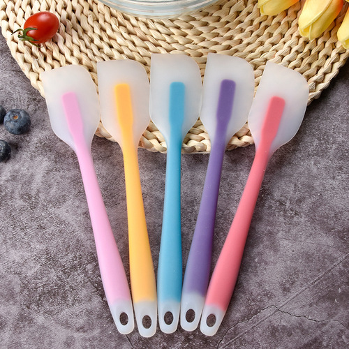 Cross-border baking tool small one-piece silicone spatula household cake cream rubber knife stir whisk spreader