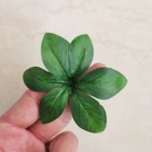 仿真胶布大号杜鹃叶 仿真花叶把束布叶子配件仿真植物杜鹃叶批发