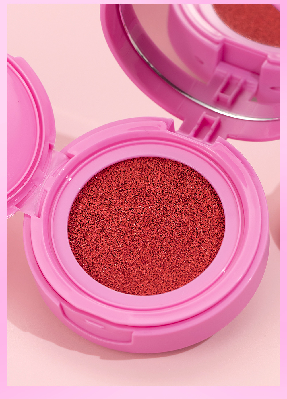 QIBEST Cushion Blush matte naturally brightens rosy complexion, nude blush liquid contouring facial makeup undefined
