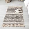 Retro ethnic Scandinavian sofa for bed, coffee table, carpet, ethnic style, cotton and linen