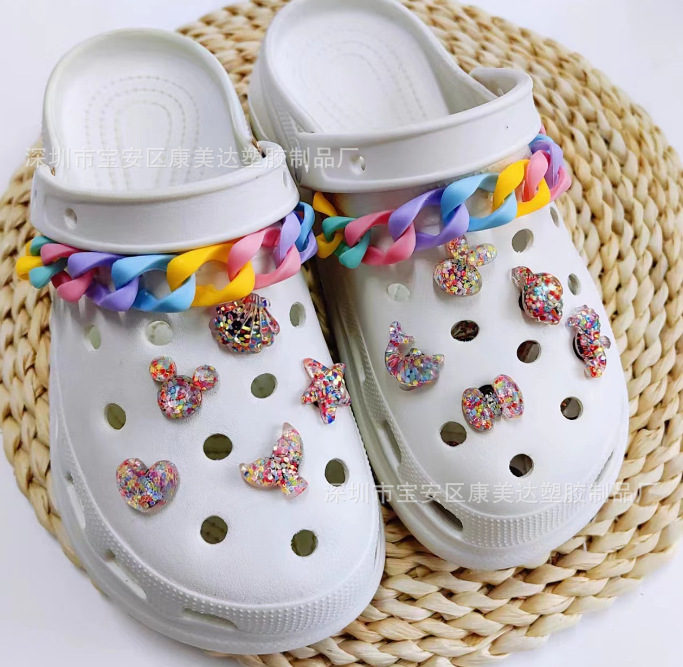 K17-color 스팽글 크리스탈 컬러 체인 (신발 제외)