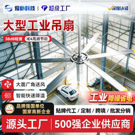 工业风扇吊顶款室内停车楼快速排风大风量永磁变频6.1米直径风扇