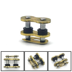 オートバイの金色didオイルシールチェーンバックル428 520 525 530チェーンコネクタのチェーンロック