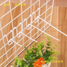 超市挂钩网格铁丝网浸塑黑白色网勾饰品手机配件网片挂货墙上网钩