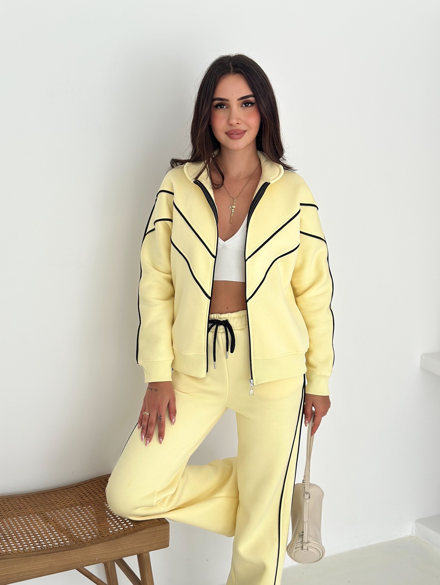 2026 Cross-Border Casual Outfit For Women, European American Street Style, Long-Sleeve Fold-Neck Cardigan And_ecoleips.com