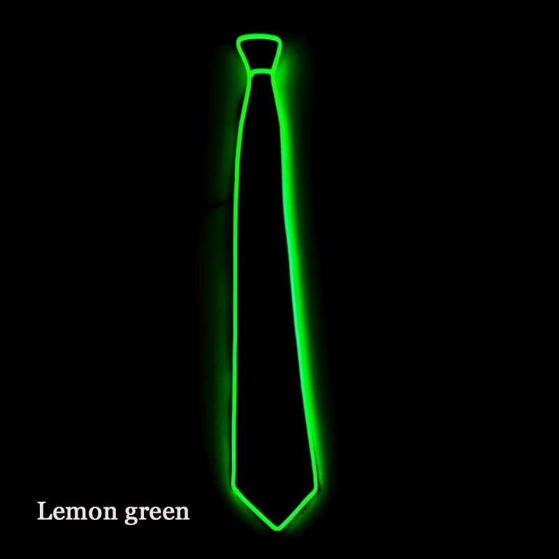 Fabricante al por mayor EL corbata luminosa nueva corbata creativa luminosa luz de noche bar ambiente accesorios accesorios corbata LED