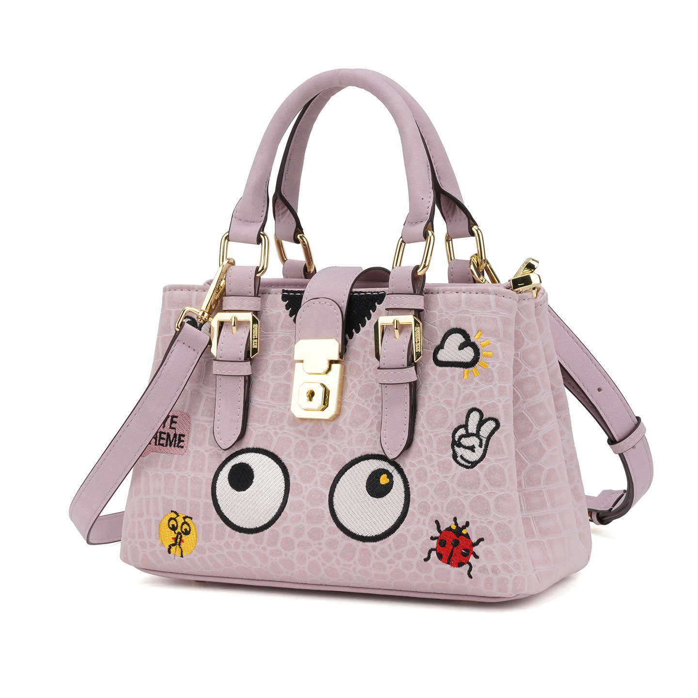 Damas nuevas 2025 cremallera práctica bordado de alto nivel nicho bolso de mochila PU 2876 #