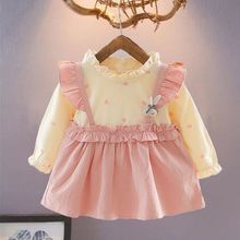 0-3歲女寶寶秋裝長袖公主連衣裙卡通小裙子小女孩嬰幼兒洋氣裙子1