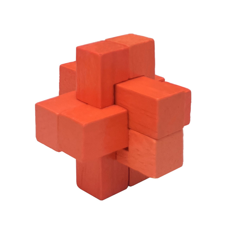 Luban Lock Kongming Lock conjunto completo juguetes educativos para Niños Estudiantes de la escuela primaria tamaño pequeño mini haya Kongming Lock fábrica fija