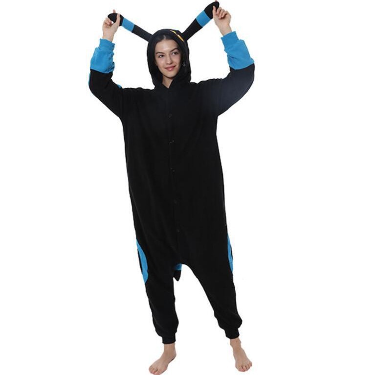 Elfo de mascotas Bao Ke Meng Yibei Azul Elfo de Dibujos Animados de una sola pieza de dibujos animados pijamas estudiante co hombres y mujeres ropa de rendimiento transfronterizo