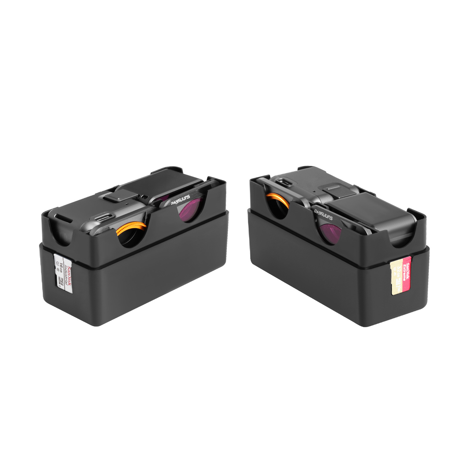 适用于大疆ACTION2运动相机配件机身收纳盒 迷你便携防摔保护盒