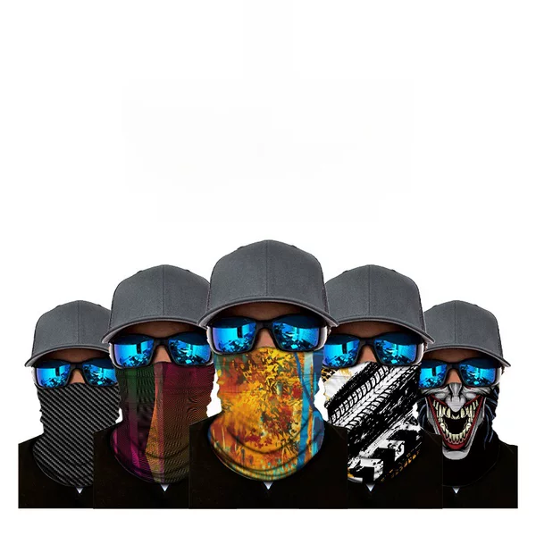 Outdoor Warm and Versatile Magic Headscarf Multifunctional Face Mask Digital Printing Custom Cross-Border Amazon Bandana