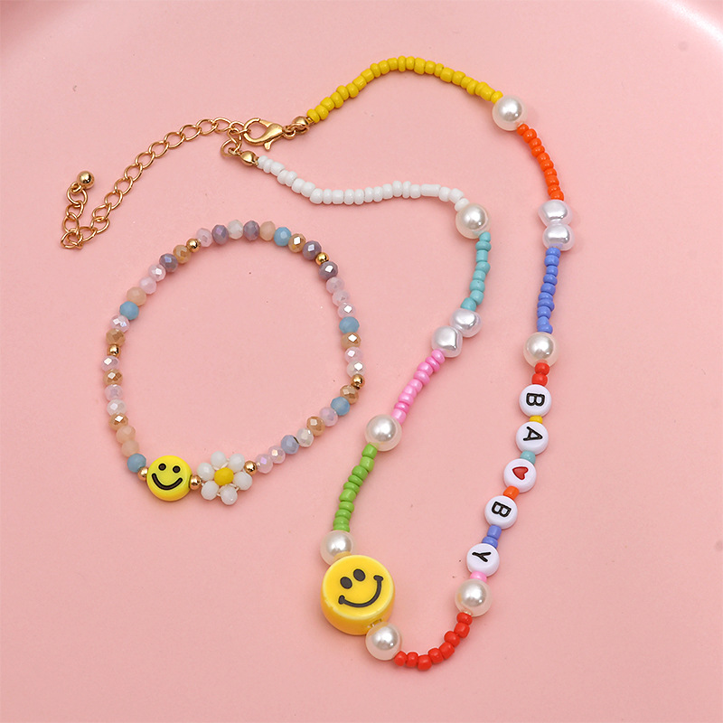 1 Piece Cute Smiley Face Ceramics Jewelry Accessories display picture 2