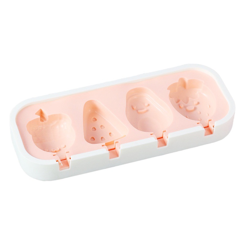in stock 4 ice cream with lid ice cream mold silicone products kitchen home homemade food grade factory wholesale