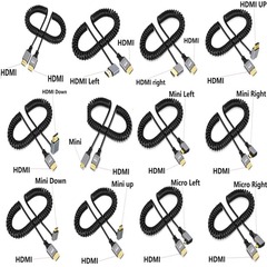 Hdmi2.04kハイビジョン線MiniマイクロHDMI変換HDMI公対公スプリング伸縮線