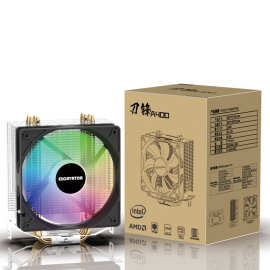 电脑风扇四铜管静音台式电脑CPU散热器12厘米风扇多平台 刀锋A400