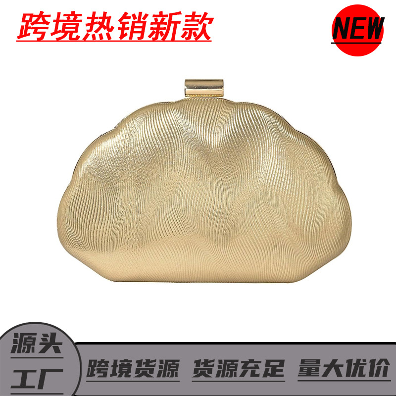 2025 ventas transfronterizas nuevas bolsas de cena bolsas de mano damas bolsas de cena de moda damas de damas de honor bolsas de conchas ondas