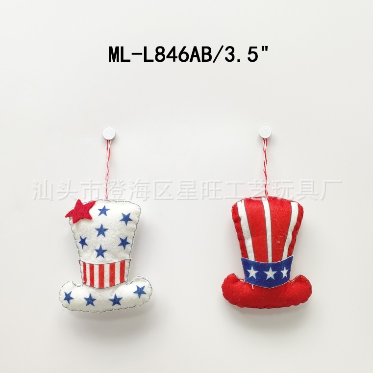 Día de la independencia personalizado transfronterizo muñeca sin cara muñeca adornos colgante día de la independencia pájaros adornos colgante personalizado