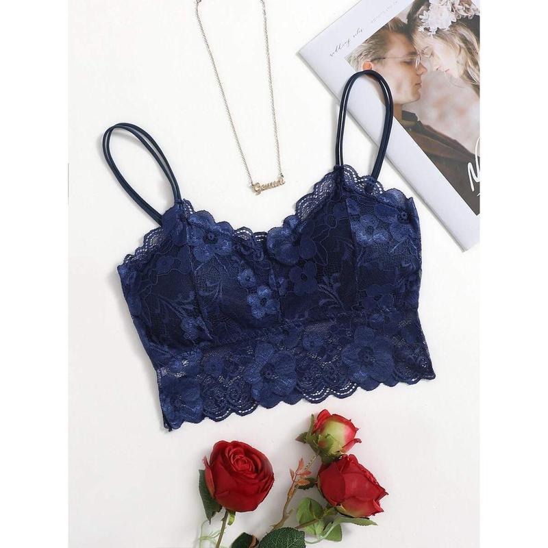 Floral Lace Bralette LingerieSexy charming beautiful and